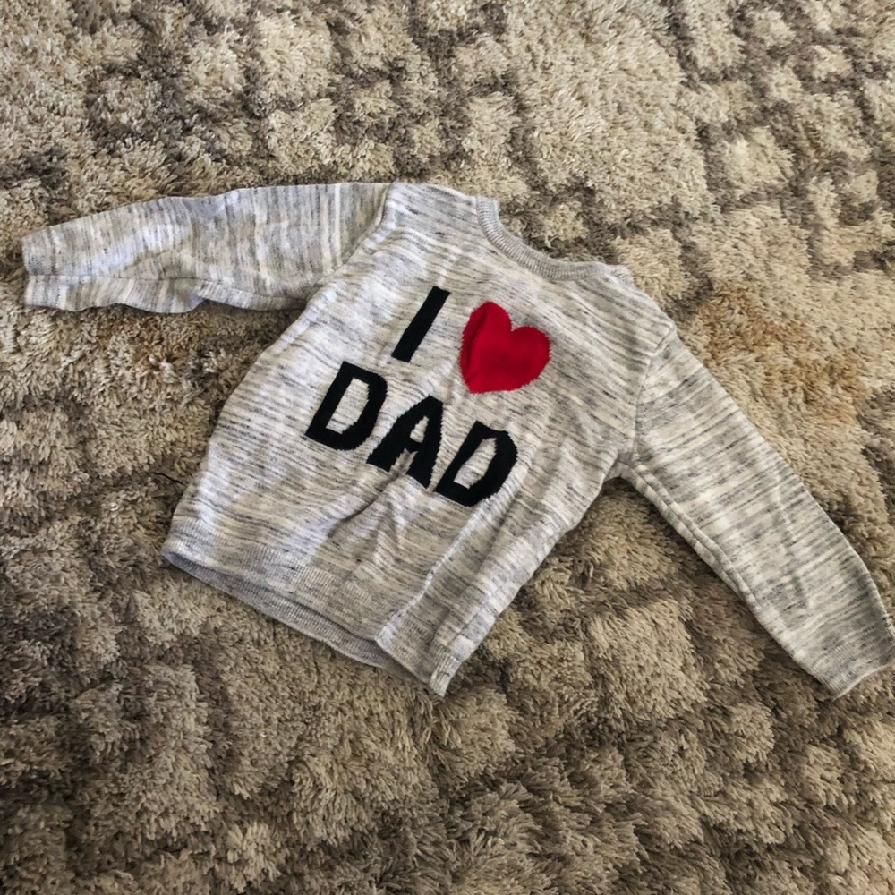 H&M I love dad sweater